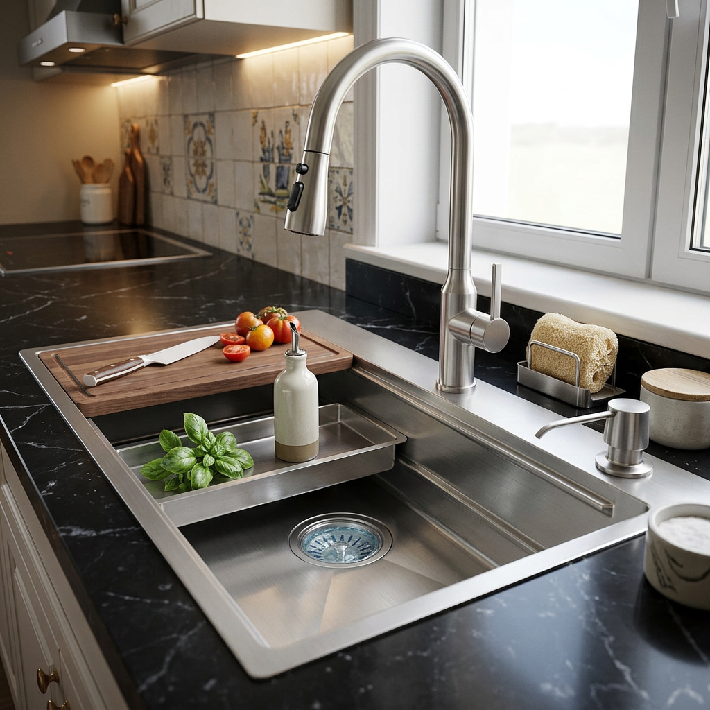 Stainless Steel Kitchen Sink (P01-903) thumbnail 5